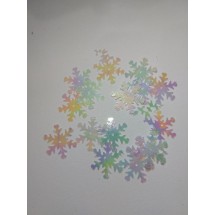 Пайетки "Снежинки" 2,5 см, хамелеон, цена за 10 гр